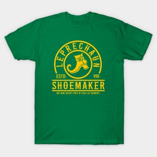 Leprechaun Shoemaker (Gold) T-Shirt